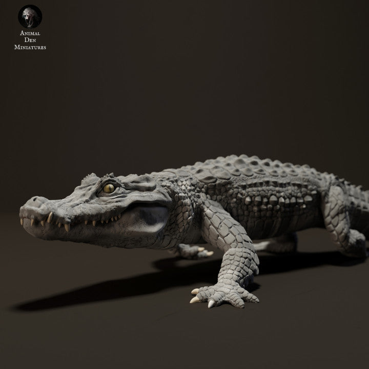 Foto de producto de figura animal Animal Den Miniatures 2: Figura animal de reptil: caimán negro (23_06_05)
