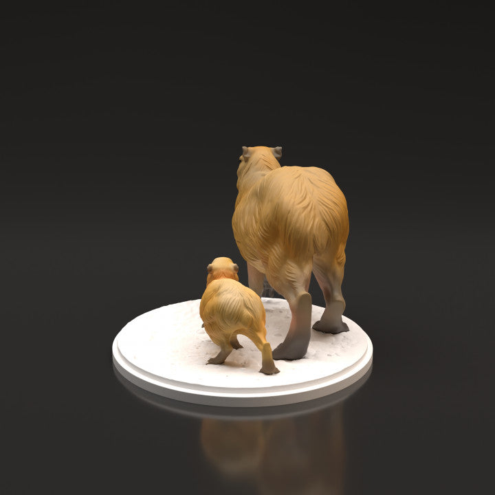 Foto de producto de figura animal Animal Den Miniatures 2: figura de animal salvaje: capibaras (22_06_05)