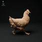 Foto del producto figura de animal diorama, modelismo: 0: figuras de animales de granja: 3 gallinas - comiendo, sentadas y corriendo