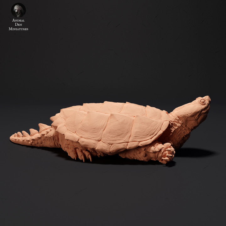Produktfoto Tier Figur Diorama, Modellbau: 0: Schnappschildkröte sonnend: Tiere des Nordens
