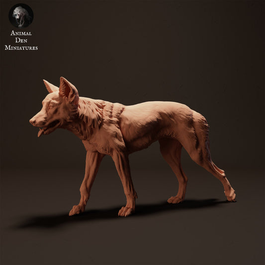 Foto de producto, figura de animal Animal Den Miniatures 0: animal salvaje, figura de animal: dingo caminando (23_04_07)