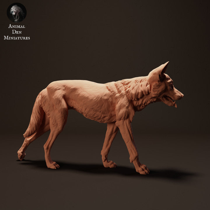 Foto de producto, figura de animal Animal Den Miniatures 1: figura de animal salvaje: dingo caminando (23_04_07)