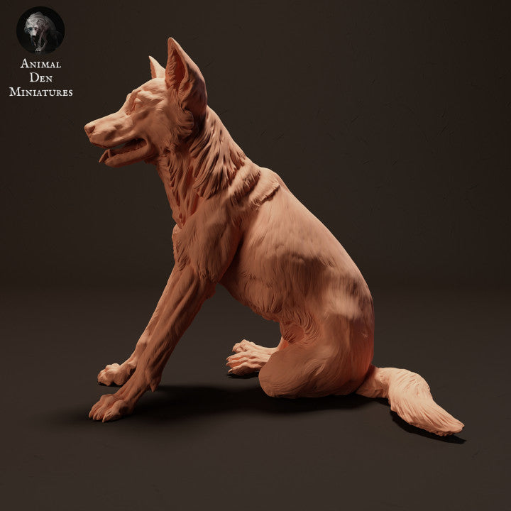 Foto de producto de figura animal Animal Den Miniatures 2: Figura de animal salvaje: dingo sentado (23_04_08)