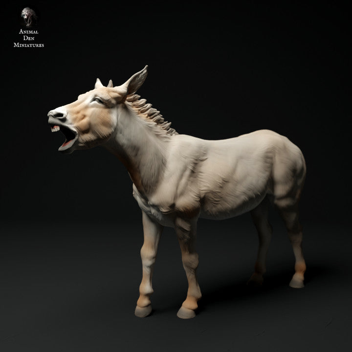 Foto del producto figura de animal diorama, modelismo: 0: figura de animal de granja: burro rugiente