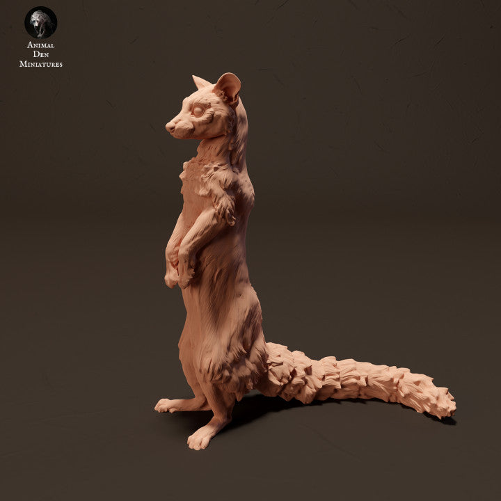 Produktfoto Tier Figur Diorama, Modellbau: 0: Ginsterkatze/ Genet stehend: Tiere aus Afrika