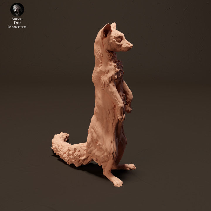 Produktfoto Tier Figur Diorama, Modellbau: 0: Ginsterkatze/ Genet stehend: Tiere aus Afrika