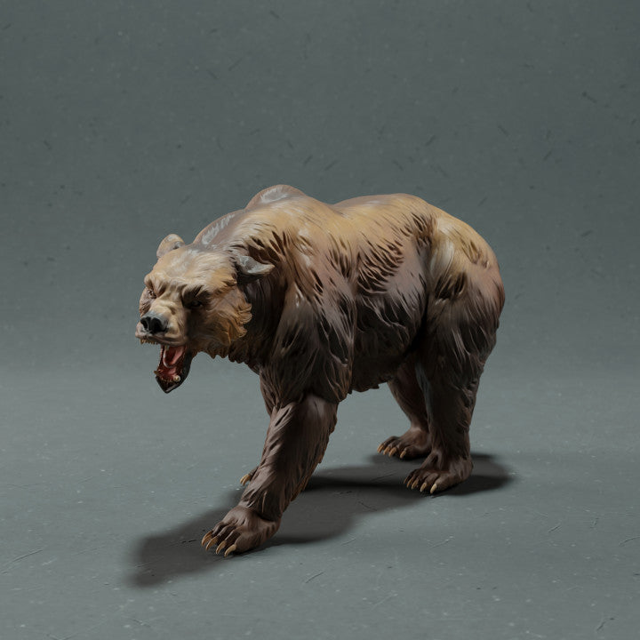 Foto de producto de figura de animal Animal Den Miniatures 0: figura de animal salvaje: oso grizzly (22_10_17)