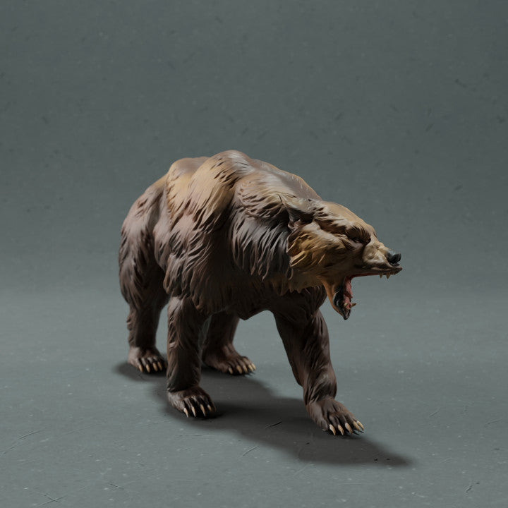 Foto de producto de figura animal Animal Den Miniatures 2: figura de animal salvaje: oso grizzly (22_10_17)