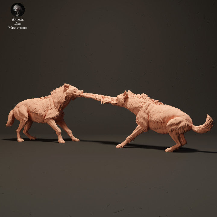 Foto del producto figura de animal diorama, modelismo: 0: Hienas luchando por comida: Animales de África