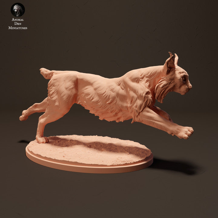 Foto del producto figura de animal diorama, modelismo: 0: Lince ibérico corriendo: Animales de Europa