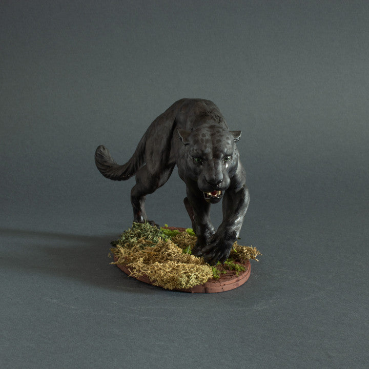Foto de producto de figura animal Animal Den Miniatures 1: Figura de animal salvaje: pantera negra - jaguar (22_06_04)