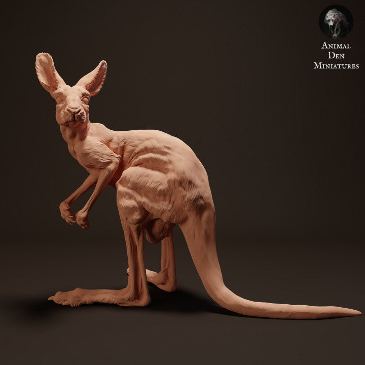 Foto de producto de figura animal Animal Den Miniatures 0: figura de animal salvaje: cría de canguro rojo gigante (23_04_05)