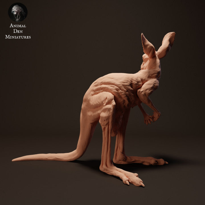 Foto de producto de figura animal Animal Den Miniatures 1: figura de animal salvaje: joven canguro rojo gigante (23_04_05)