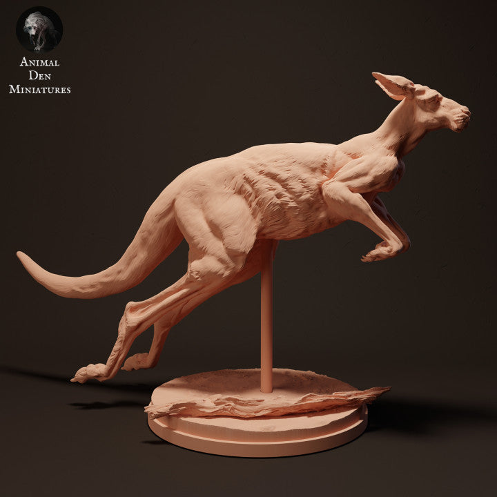 Foto de producto de figura animal Animal Den Miniatures 1: Figura de animal salvaje: Canguro rojo Jack - saltando (23_04_04)