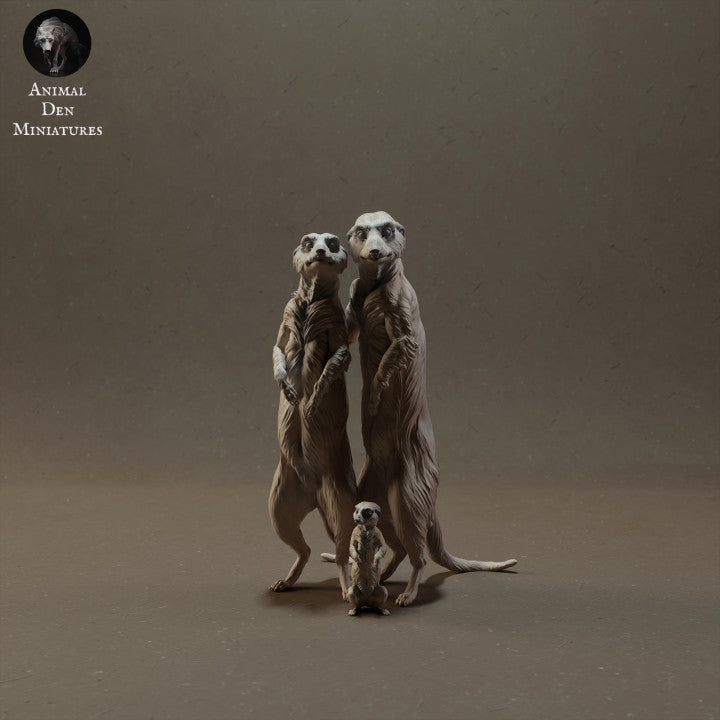 Produktfoto Tierfigur Animal Den Miniatures 0: Wildtier Tierfiguren: Erdmännchen-Familie (23_03_08)