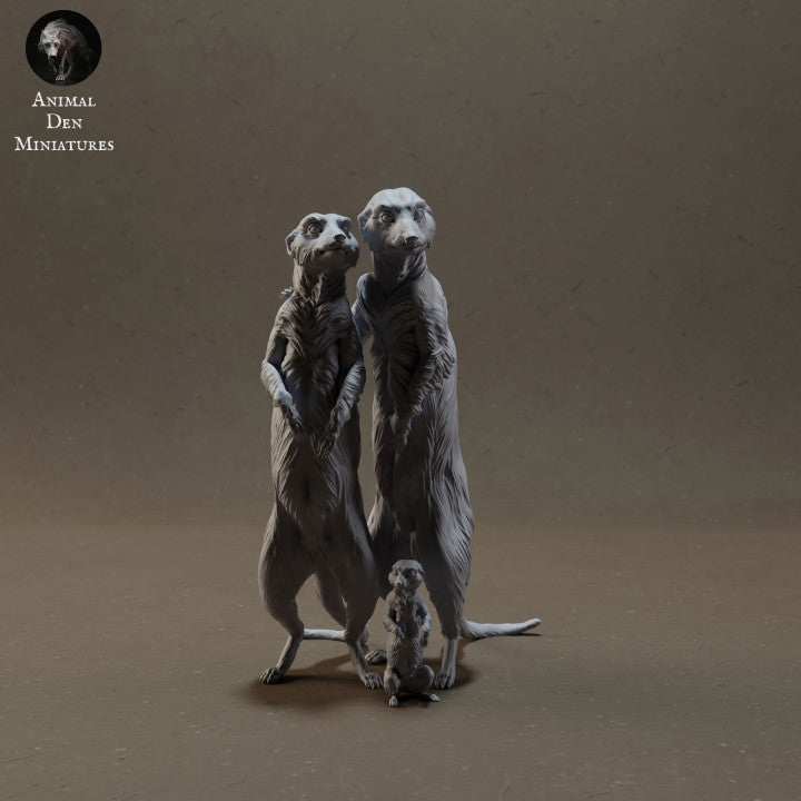 Produktfoto Tierfigur Animal Den Miniatures 4: Wildtier Tierfiguren: Erdmännchen-Familie (23_03_08)
