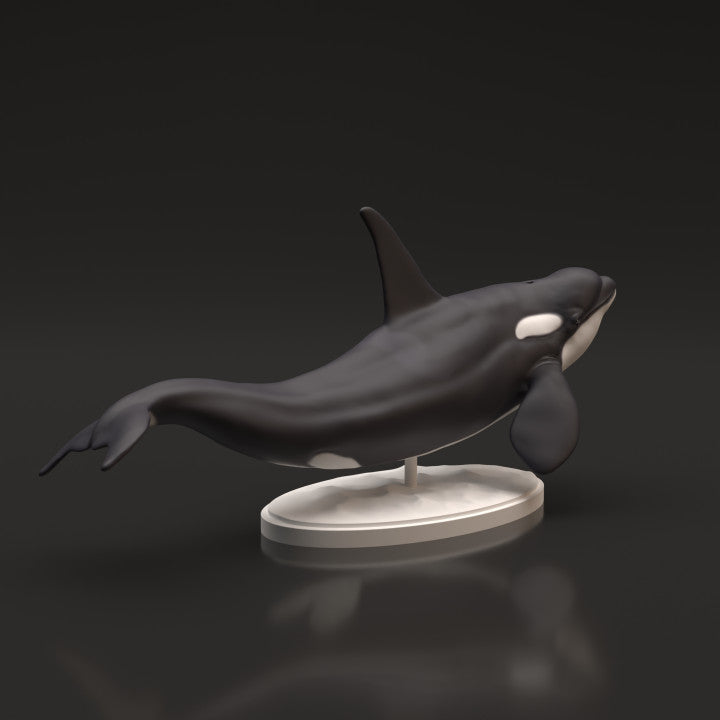 Foto de producto, figura de animal Animal Den Miniatures 1: figura de animal marino: orca (22_06_06)