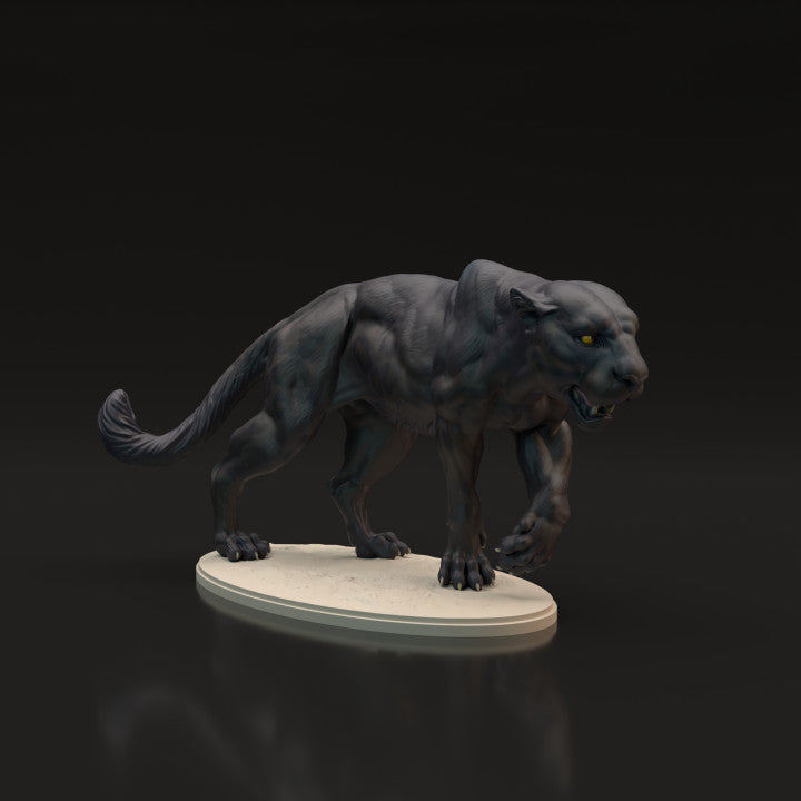 Foto de producto, figura de animal Animal Den Miniatures 4: Figura de animal salvaje: pantera negra - jaguar (22_06_04)