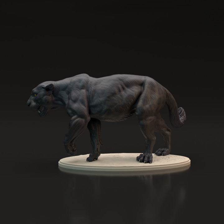 Foto de producto de figura animal Animal Den Miniatures 8: Figura animal salvaje: pantera negra - jaguar (22_06_04)