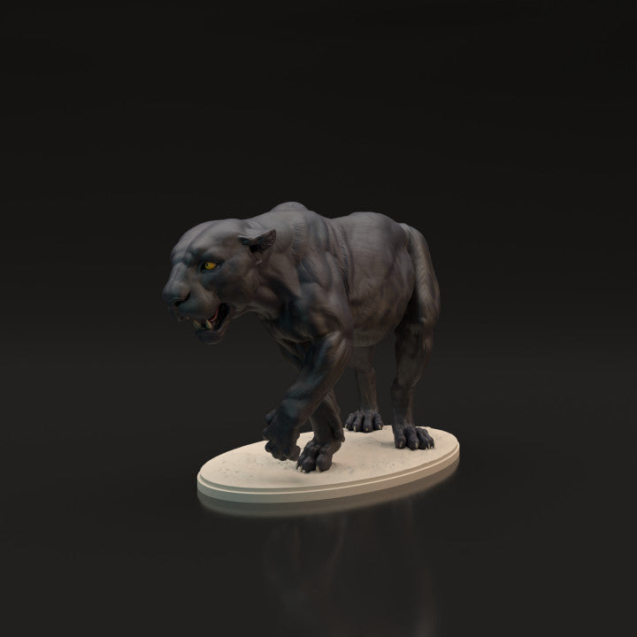 Foto de producto de figura animal Animal Den Miniatures 9: Figura de animal salvaje: pantera negra - jaguar (22_06_04)