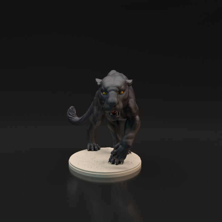 Foto de producto de figura animal Animal Den Miniatures 10: Figura de animal salvaje: pantera negra - jaguar (22_06_04)