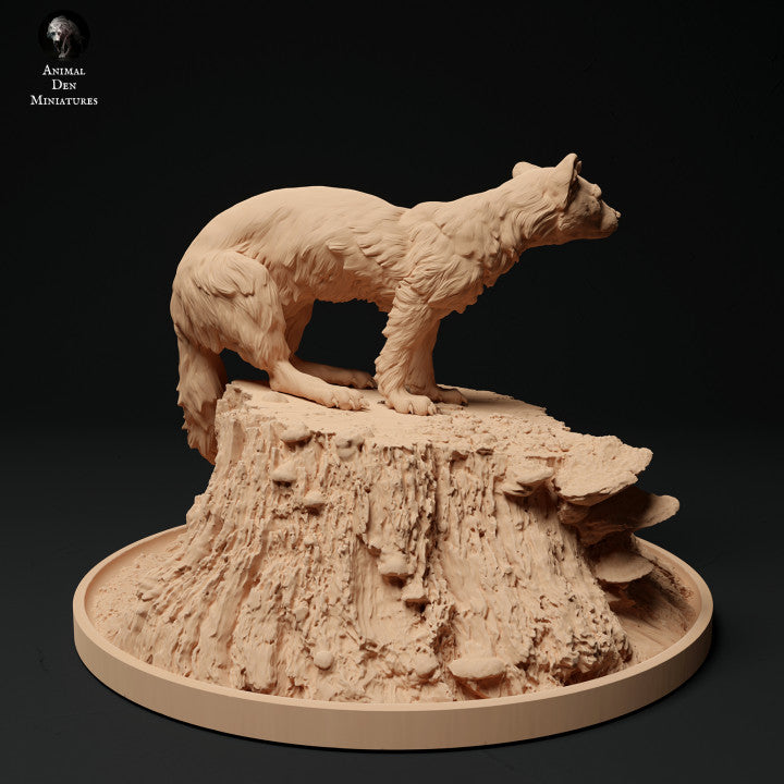 Produktfoto Tier Figur Diorama, Modellbau: 0: Baummarder auf Baumstumpf: Tiere aus Europa