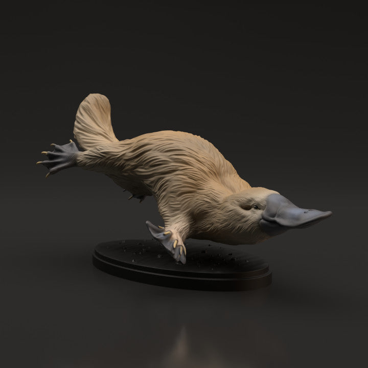 Foto de producto de figura animal Animal Den Miniatures 0: Figura de animal salvaje: ornitorrinco (22_06_08)