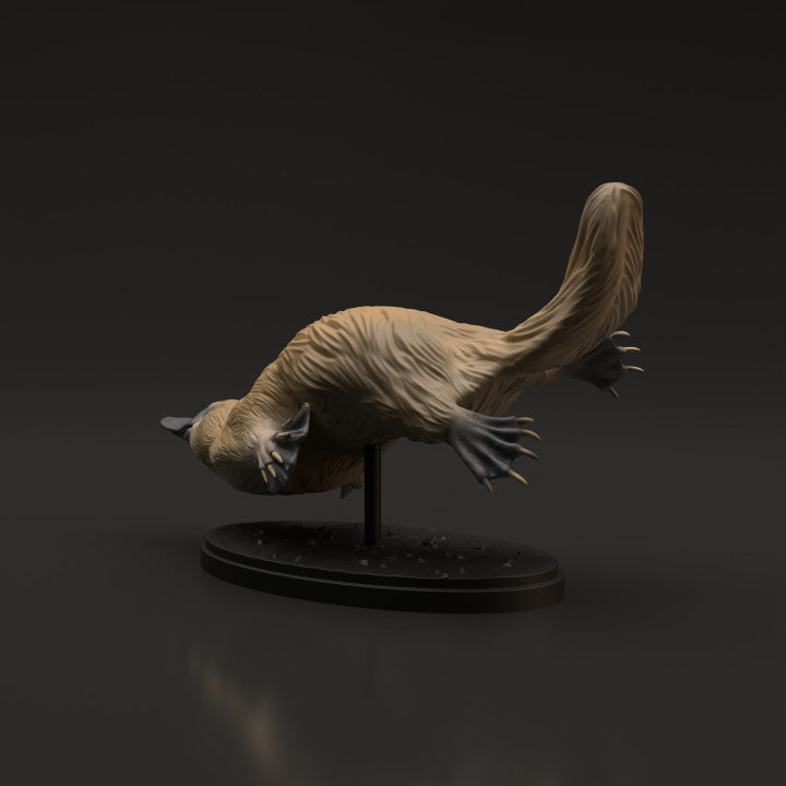Foto de producto de figura animal Animal Den Miniatures 3: figura de animal salvaje: ornitorrinco (22_06_08)