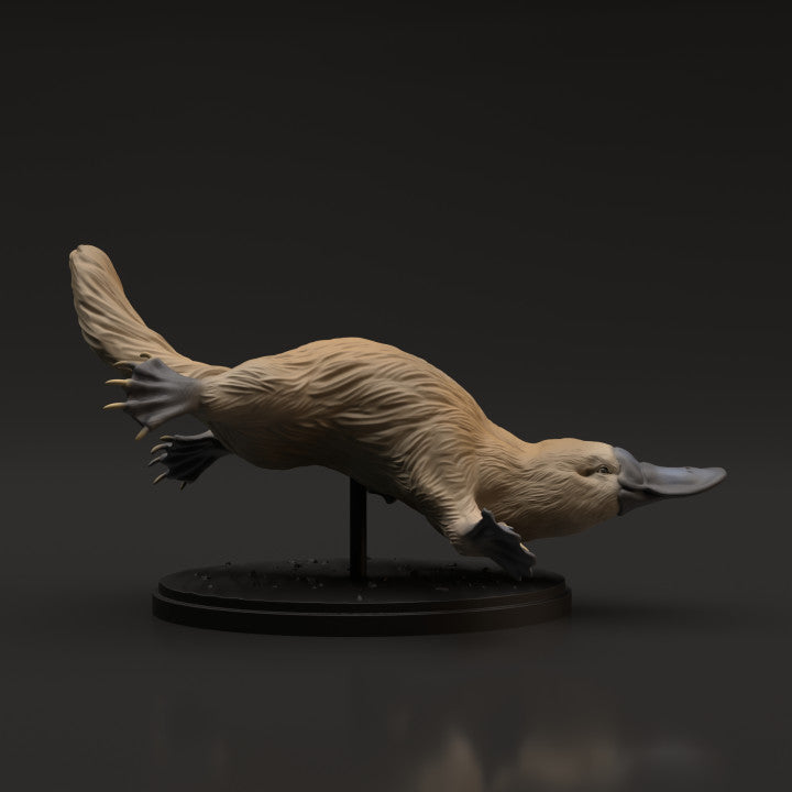 Foto de producto, figura de animal Animal Den Miniatures 5: figura de animal salvaje: ornitorrinco (22_06_08)