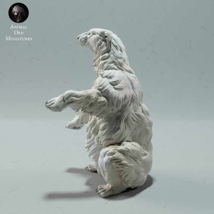 Foto de producto de figura animal Animal Den Miniatures 2: Figura animal del Ártico: oso polar - sentado (23_01_15)