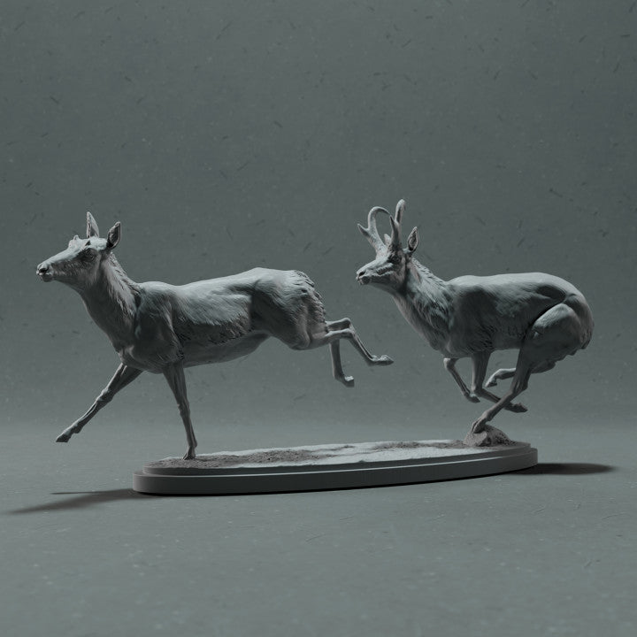 Foto de producto de figura animal Animal Den Miniatures 1: figura de animal salvaje: berrendo al galope (22_10_10)