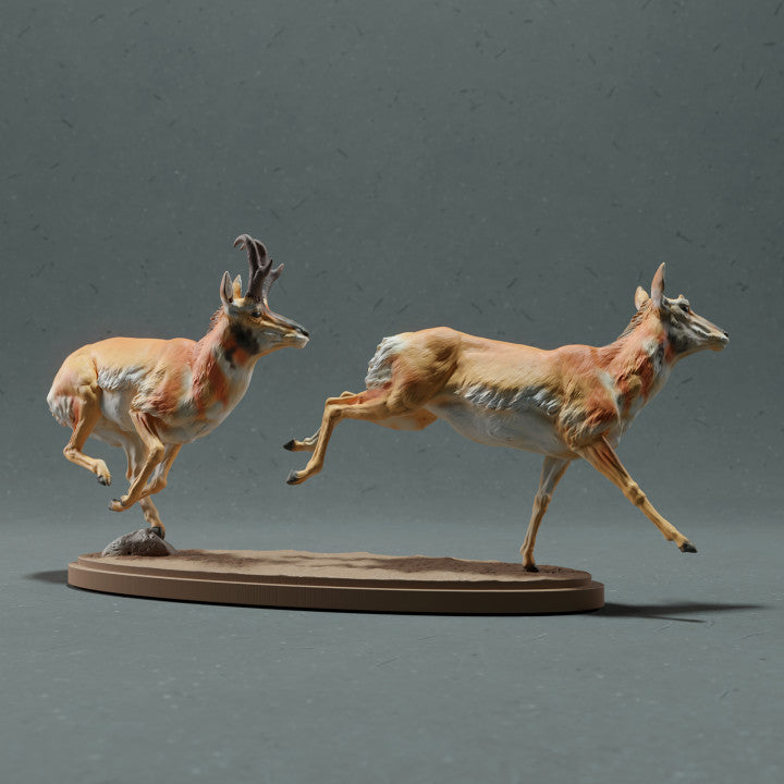 Foto de producto figura de animal Animal Den Miniatures 2: figura de animal salvaje: berrendo - al galope (22_10_10)