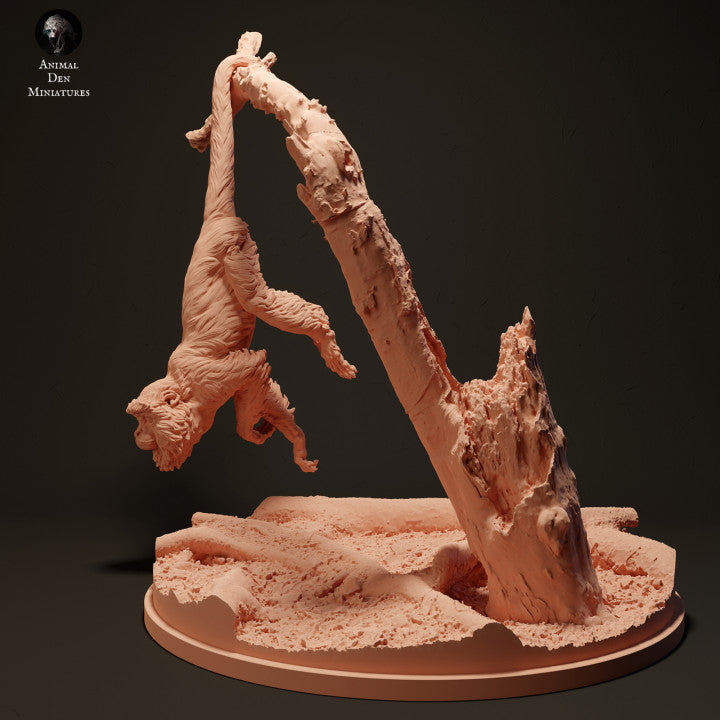 Foto de producto de figura animal Animal Den Miniatures 1: Figura animal de la jungla: mono aullador rojo (23_06_06)