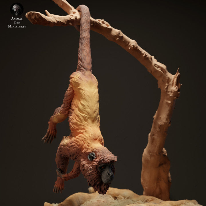 Foto de producto de figura animal Animal Den Miniatures 2: Figura animal de la jungla: mono aullador rojo (23_06_06)