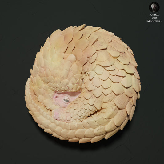 Foto de producto, figura de animal Animal Den Miniatures 0: animal salvaje, figura de Malayan pangolin - enrollado (23_05_09)