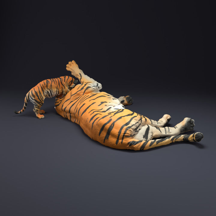 Foto de producto figura animal Animal Den Miniatures 5: Figura de animal salvaje: tigre de Bengala con cría (22_08_11)