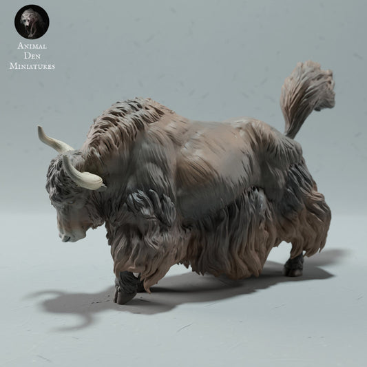 Foto del producto figura animal Animal Den Miniatures 0: figura de animal salvaje: yak salvaje del Himalaya - de pie (23_01_09)