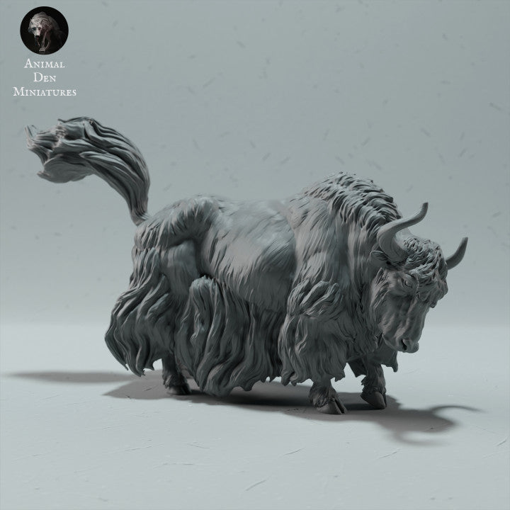 Foto de producto figura de animal Animal Den Miniatures 4: Figura de animal salvaje: yak salvaje del Himalaya - de pie (23_01_09)