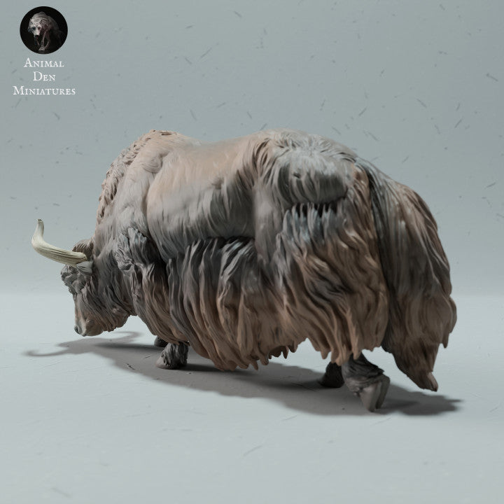 Foto de producto figura animal Animal Den Miniatures 3: Figura de animal salvaje: yak salvaje del Himalaya - pastando (23_01_10)