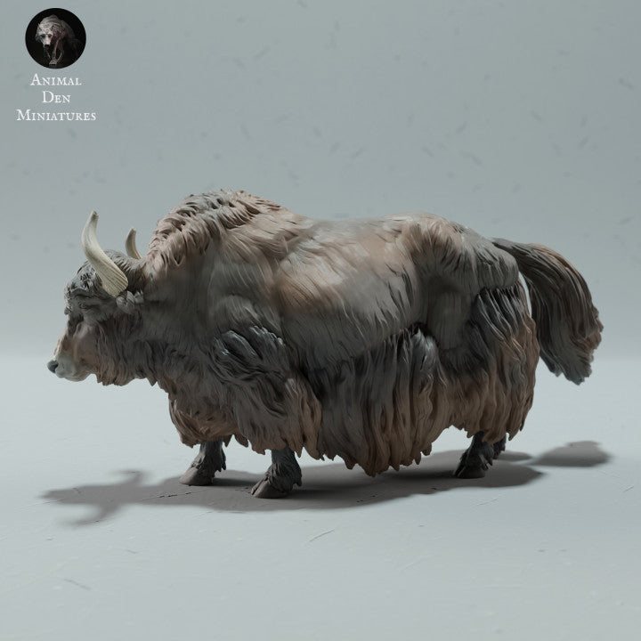 Foto de producto de figura animal Animal Den Miniatures 3: Figura animal de las Tierras Altas: yak salvaje del Himalaya (23_01_11)
