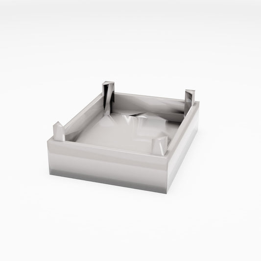 Foto de producto de diorama y modelismo 0: Almacenamiento para dioramas: caja abierta de mercado con postes en las esquinas (Ref. 805D)