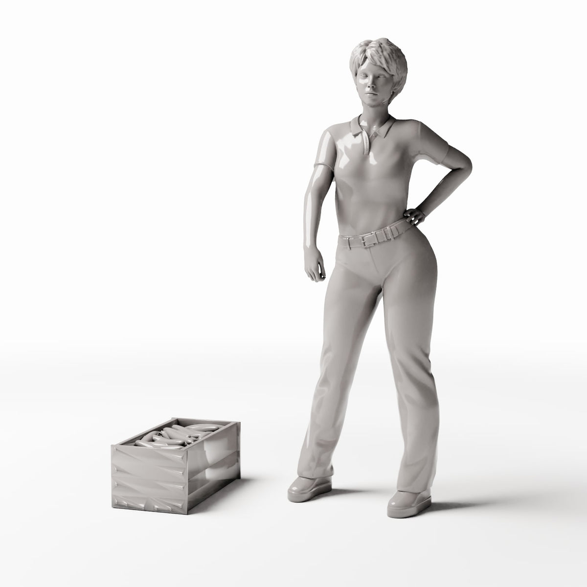 Diorama Modellbau Produktfoto 1: Diorama Markt: Gemüsekiste mit Gemüse (Ref. 816D)