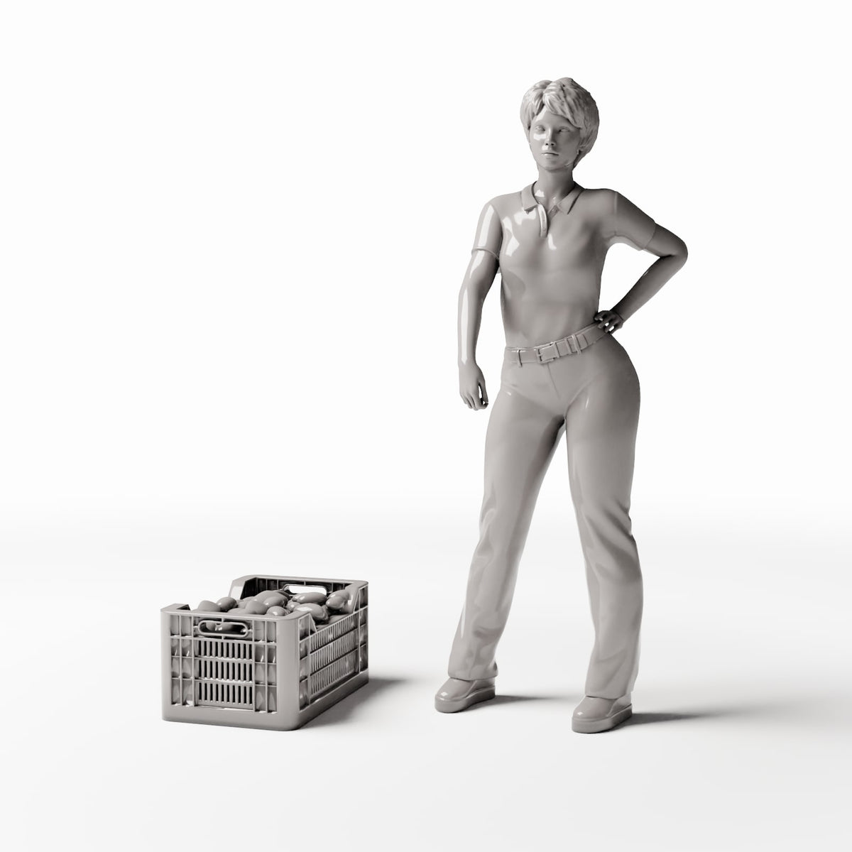 Diorama Modellbau Produktfoto 1: Diorama Markt: Verkaufsregal mit Warenfächern (Ref. 824D)