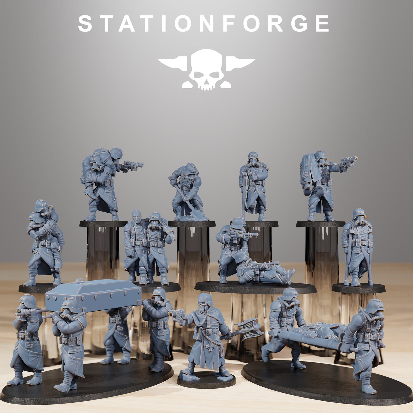 Foto del producto Tabletop 28mm The Printing Goes Ever On (TPGEO) 0: GrimGuard Casualties