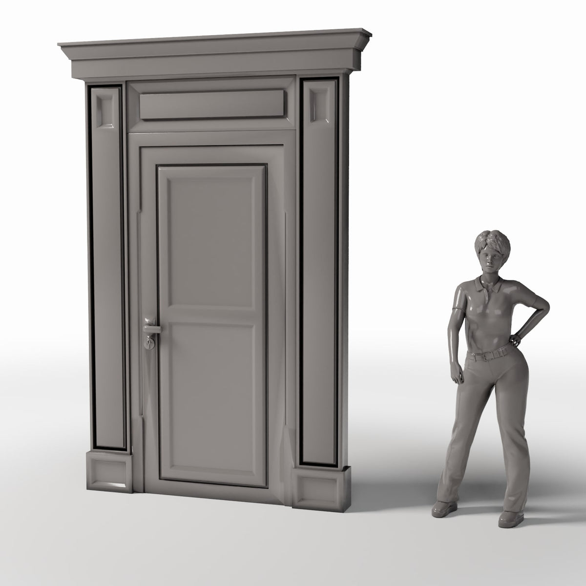 Foto de producto de diorama y modelismo 1: Arquitectura para dioramas: puerta interior neoclásica (Ref. 847D)