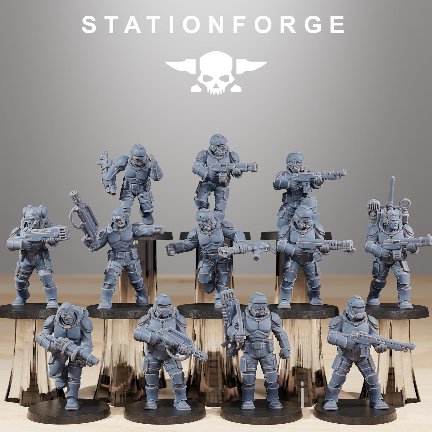 Foto del producto Tabletop 28mm The Printing Goes Ever On (TPGEO) 0: Kit de Constructor de Infantería Vaskar
