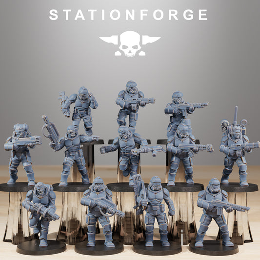 Produktfoto Tabletop 28mm The Printing Goes Ever On (TPGEO)  0: Vaskar Infantry Builder Kit