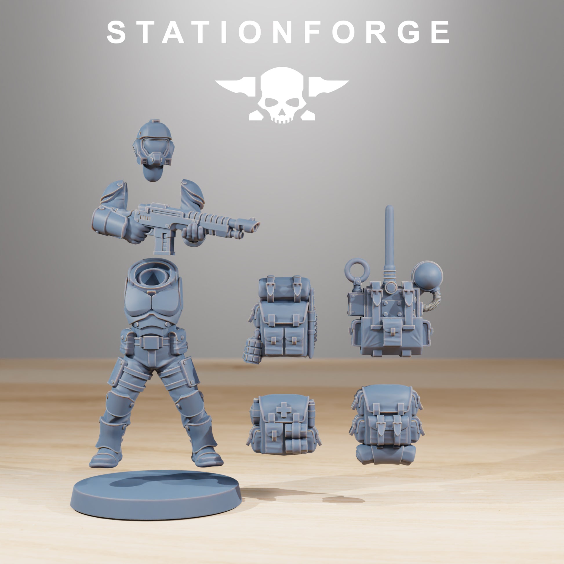 Foto del producto Tabletop 28mm The Printing Goes Ever On (TPGEO) 0: Kit de Constructor de Infantería Vaskar