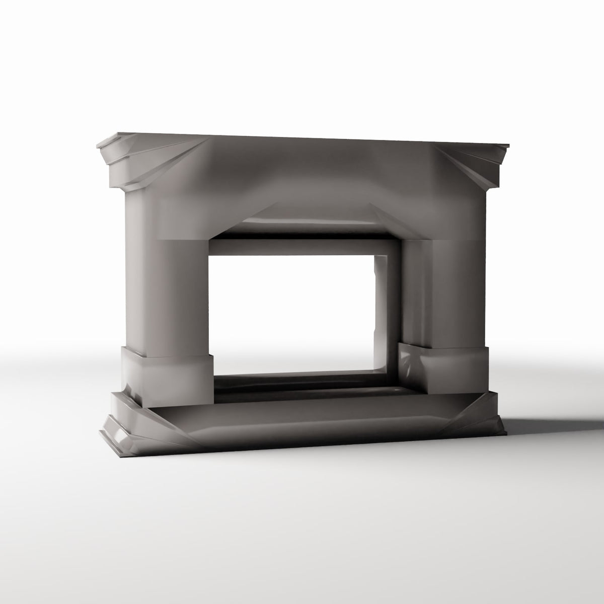 Diorama Modellbau Produktfoto 3: Diorama Architektur: Schmaler neoklassizistischer Kamin (Ref. 855D)