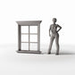 Foto de producto de diorama y modelismo 1: Edificios para dioramas: ventana neoclásica de cuarterones (Ref. 865D)
